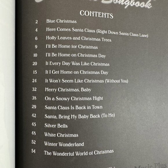 ELVIS PRESLEY CHRISTMAS SONGBOOK Piano Vocal Guitar Excellent Condition - Picture 3 of 5